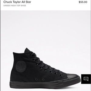 All Black Chuck Taylor All Star Converse High Tops